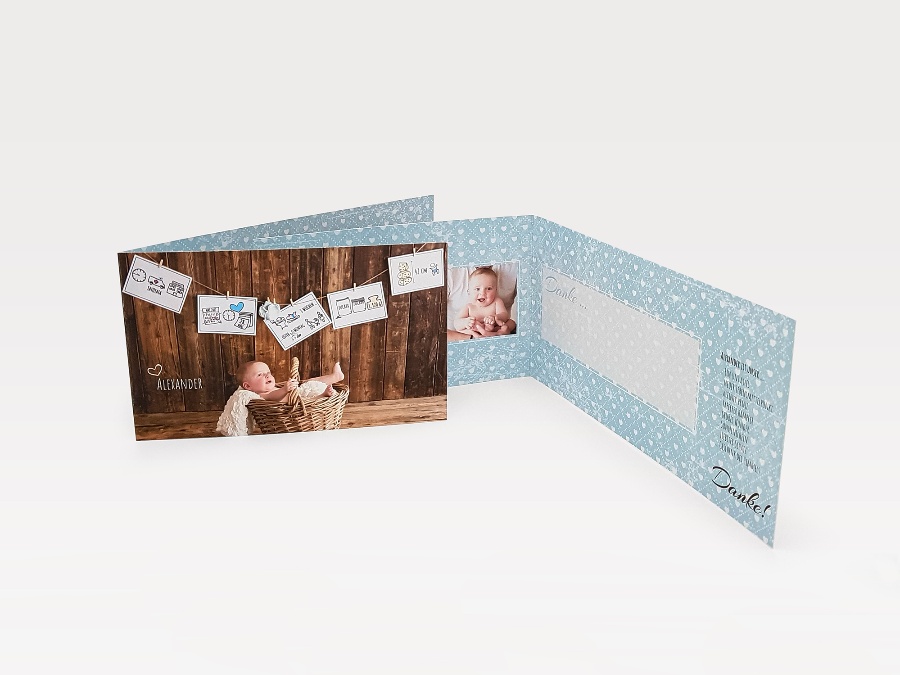 Geburt Junge | Geburts- und Dankeskarte | Karte Alexander