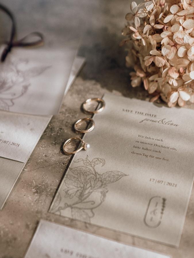 Hochzeit | Save the date | Boho | Jana & Leon