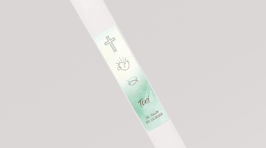 Taufe | Taufkerze | Taufkerze Junge_Toni