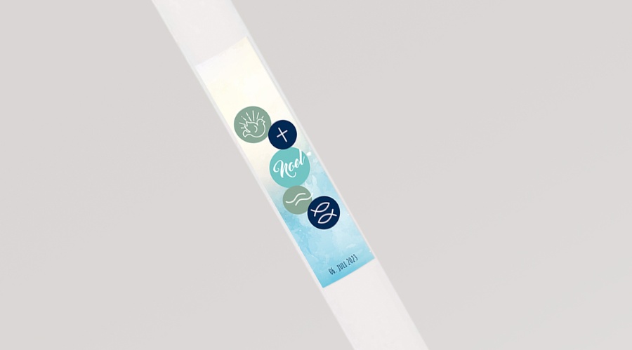 Taufe | Taufkerze | Taufkerze Junge_Noel